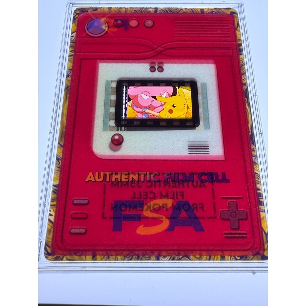 Pokémon: The First Movie — REAL Movie Film Cell:: Snubbull & Pikachu